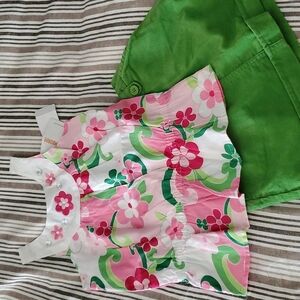 Gymboree Floral Spring Outfit Size 4